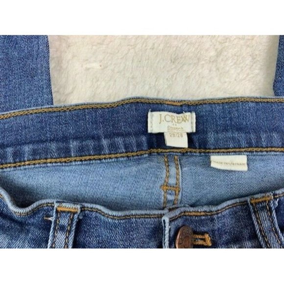 J Crew Size 29/28 Womens Jeans Stretch Skinny Medium Wash Low Rise - Picture 2 of 3
